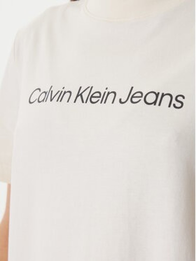 Calvin Klein Jeans T-Shirt LV047C912G Écru Regular Fit