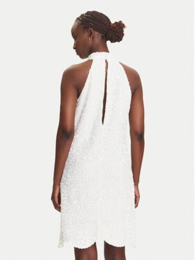 YAS Sukienka koktajlowa Mira 26037830 Écru Regular Fit