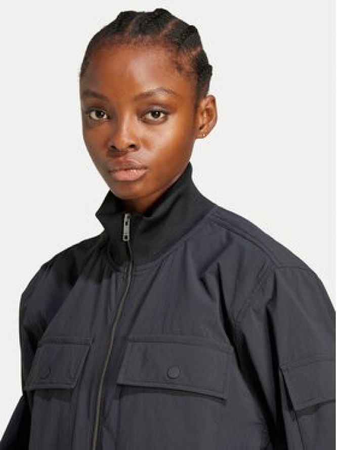 adidas Kurtka bomber Premium Essentials JD4792 Czarny Loose Fit