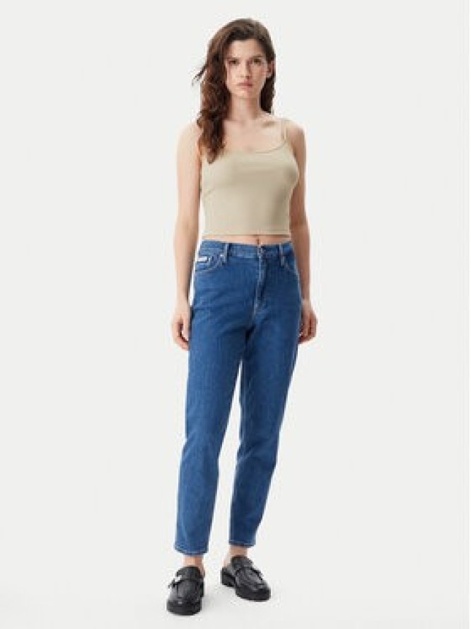 Calvin Klein Jeans Jeansy J20J225505 Niebieski Mom Fit