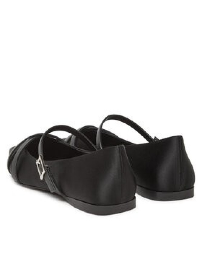 Max Mara Półbuty Satinflat 2514521272600 Czarny