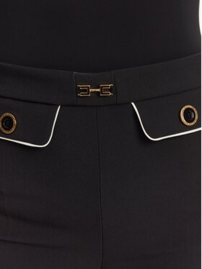 Elisabetta Franchi Spodnie materiałowe PA-T71-51E2 Czarny Regular Fit