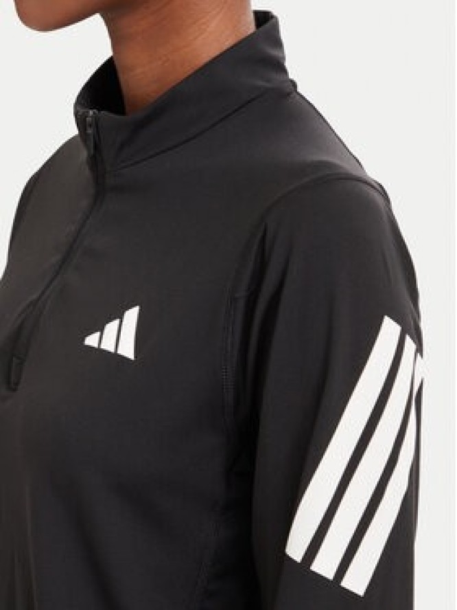 adidas Bluza techniczna Iconic Running JZ5149 Czarny Regular Fit