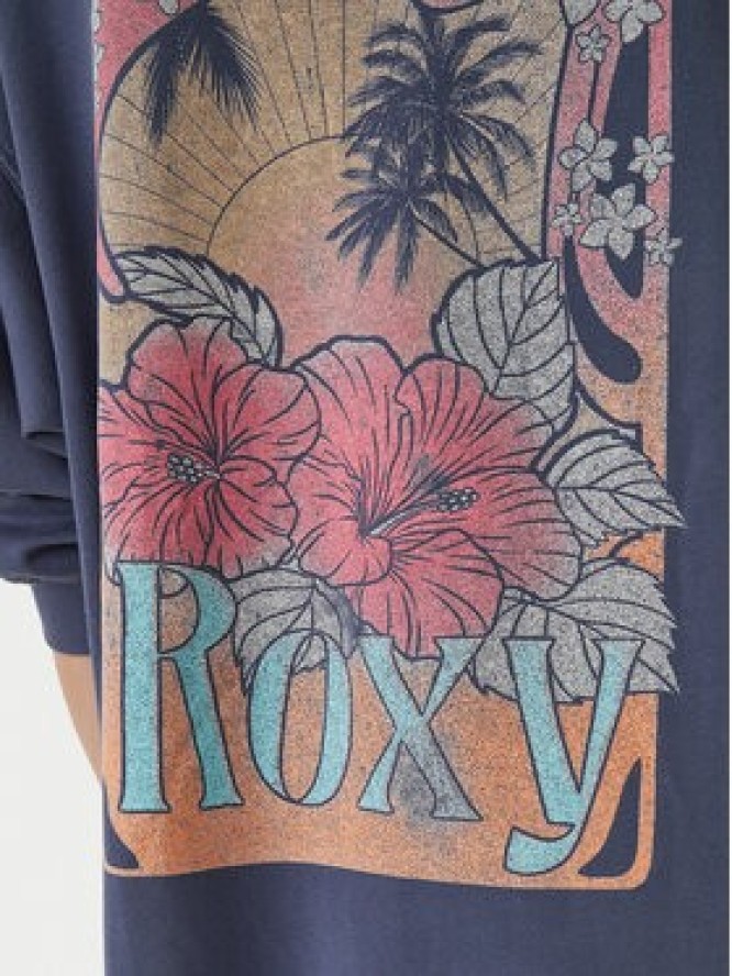 Roxy Bluza Saturday Night Vibes ERJFD03002 Niebieski Relaxed Fit