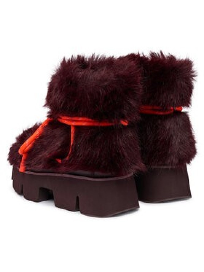 United Nude Śniegowce Stomper Fur Boot 11048993120 Bordowy