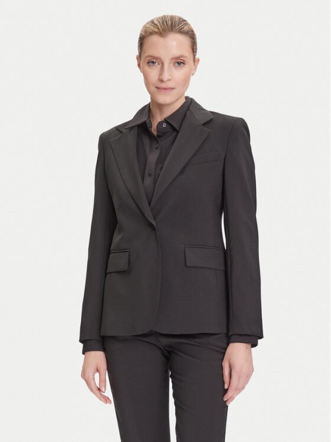 Weekend Max Mara Marynarka Lamine 2525046041 Czarny Regular Fit