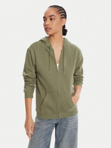 Roxy Bluza Surf Stoked Zipped Brushed ERJFT05022 Zielony Regular Fit