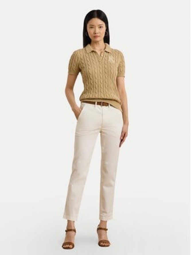 LAUREN RALPH LAUREN Sweter 200932224011 Beżowy Slim Fit