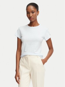 Tommy Hilfiger T-Shirt WW0WW48702 Niebieski jasny Slim Fit