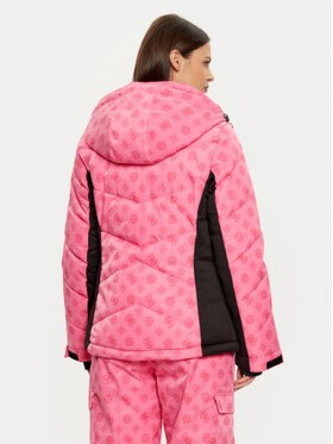 Guess Kurtka narciarska W4PL3N WH0K0 Różowy Regular Fit
