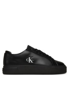 Calvin Klein Sneakersy Basket Cupsole Laceup Lth Ml YW0YW01945 Czarny