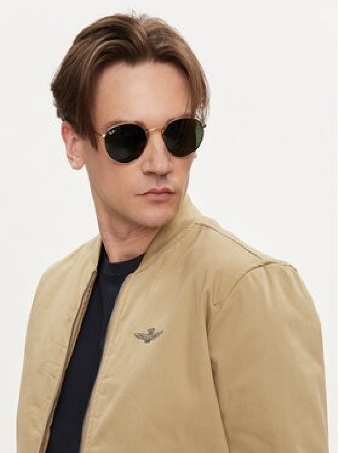 Ray-Ban Okulary przeciwsłoneczne Round Metal 0RB3447 001 Złoty