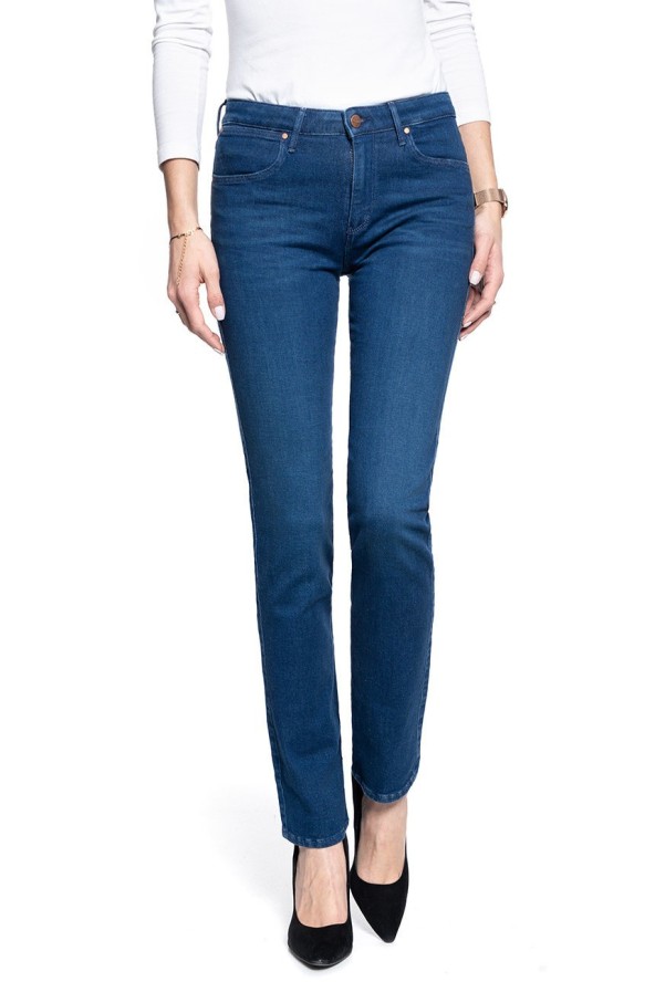 SPODNIE DAMSKIE WRANGLER STRAIGHT DEEP WATERS W28TJN69D 112128500