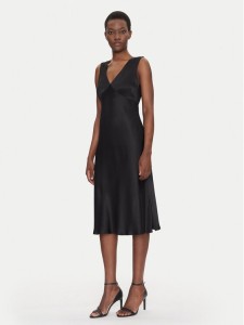 Fracomina Sukienka koktajlowa FS25SD2004W73201 Czarny Slim Fit