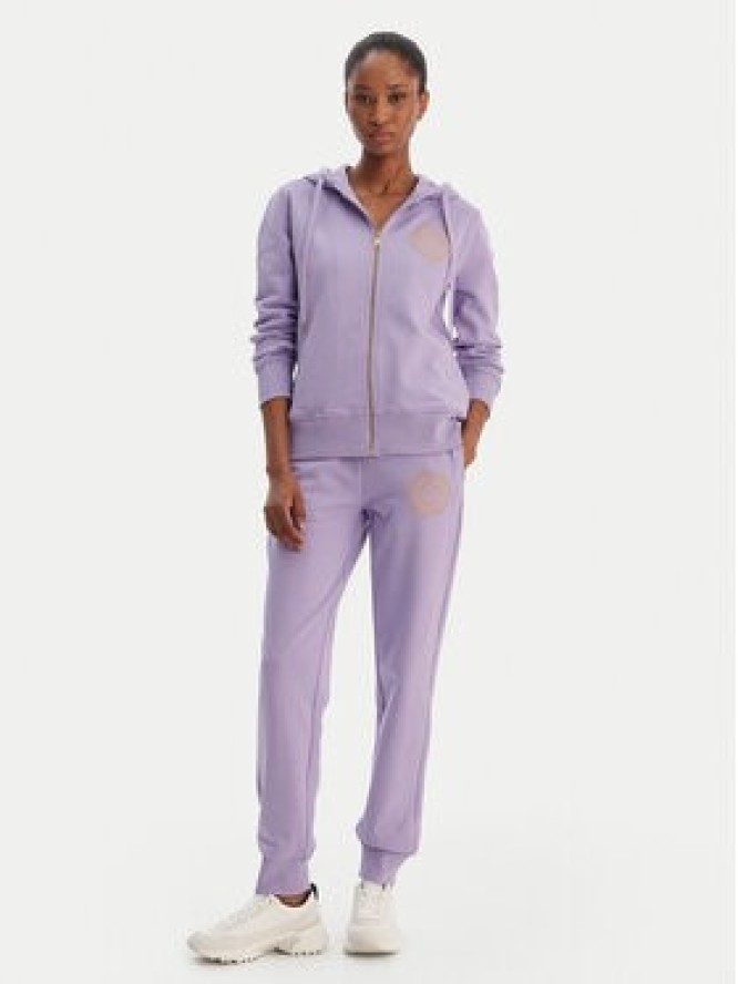 Versace Jeans Couture Spodnie dresowe 80HAAT02 CF01T Fioletowy Regular Fit