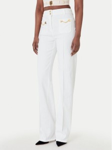 Elisabetta Franchi Jeansy PJ-25D-61E2 Biały Regular Fit