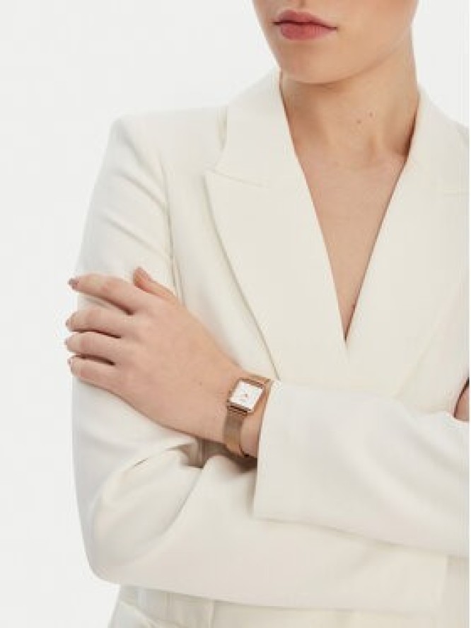 Timex Zegarek Transcend TW2Y26200 Różowe złoto