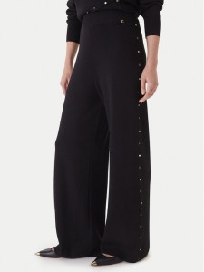 LOLA CASADEMUNT Spodnie materiałowe LF2514002 Czarny Regular Fit