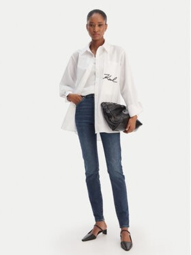 Karl Lagerfeld Jeans Jeansy B1W10033 Granatowy Skinny Fit