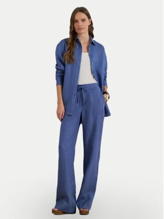 LAUREN RALPH LAUREN Spodnie materiałowe 200735136025 Niebieski Regular Fit