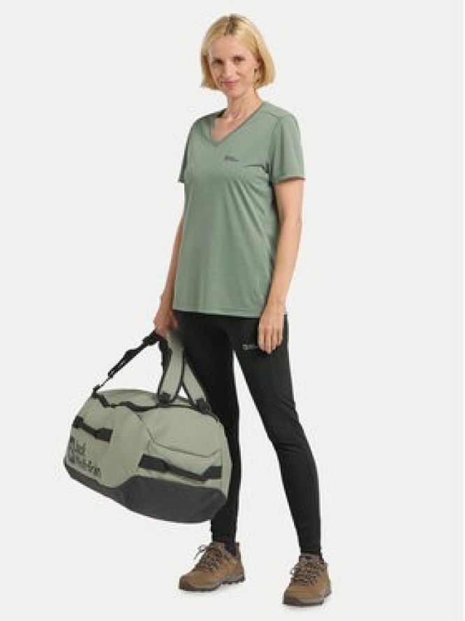 Jack Wolfskin Legginsy Klintal 1508901 Czarny Slim Fit