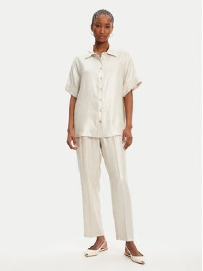 ACCESS FASHION Koszula 53-7079-421 Beżowy Regular Fit