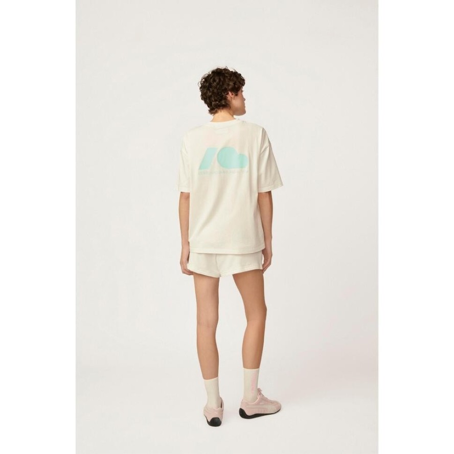 T-shirt Kubota ecru damski