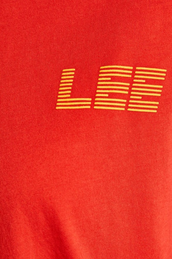 LEE GRAPHIC TEE DAMSKI T-SHIRT KOSZULKA LOGO BRIGHT RED L44SWMEF 112109981
