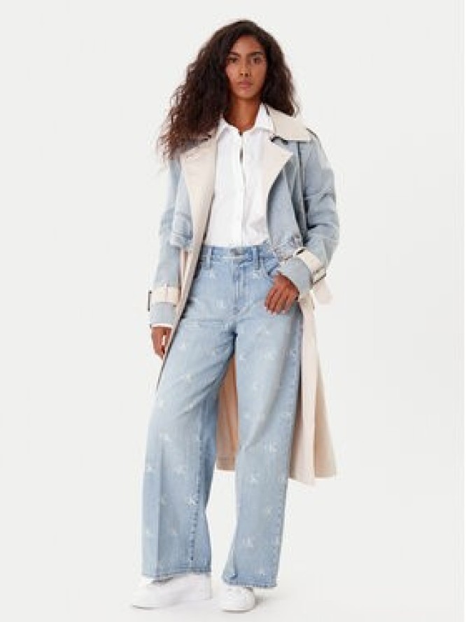 Calvin Klein Jeans Jeansy LV047C785G Niebieski Wide Leg