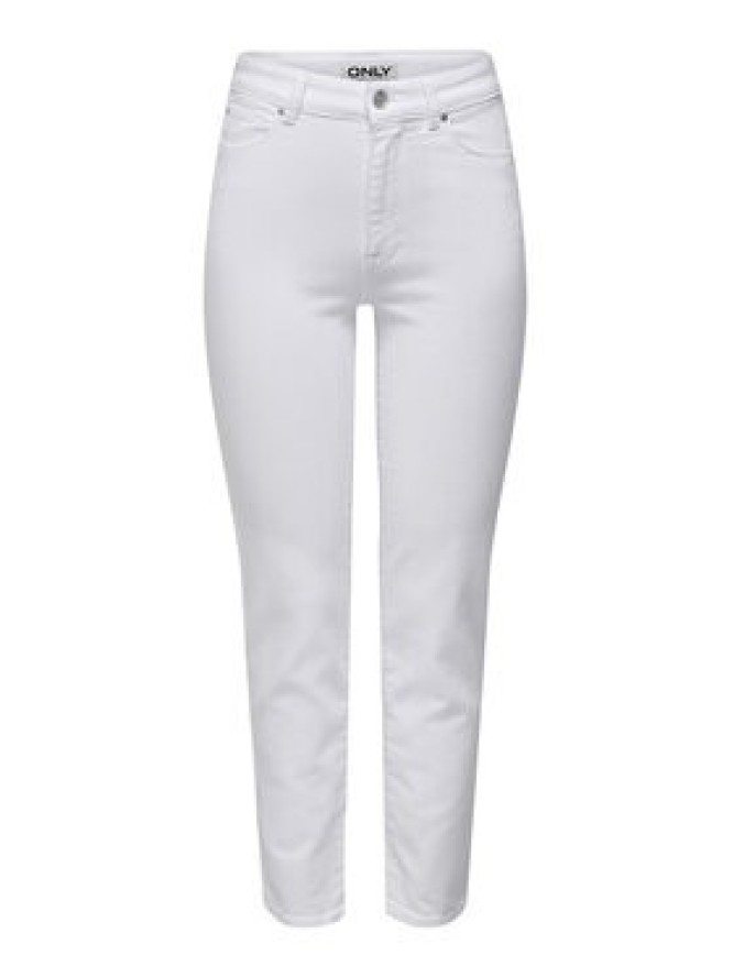 ONLY Jeansy Emily 15292435 Biały Straight Fit
