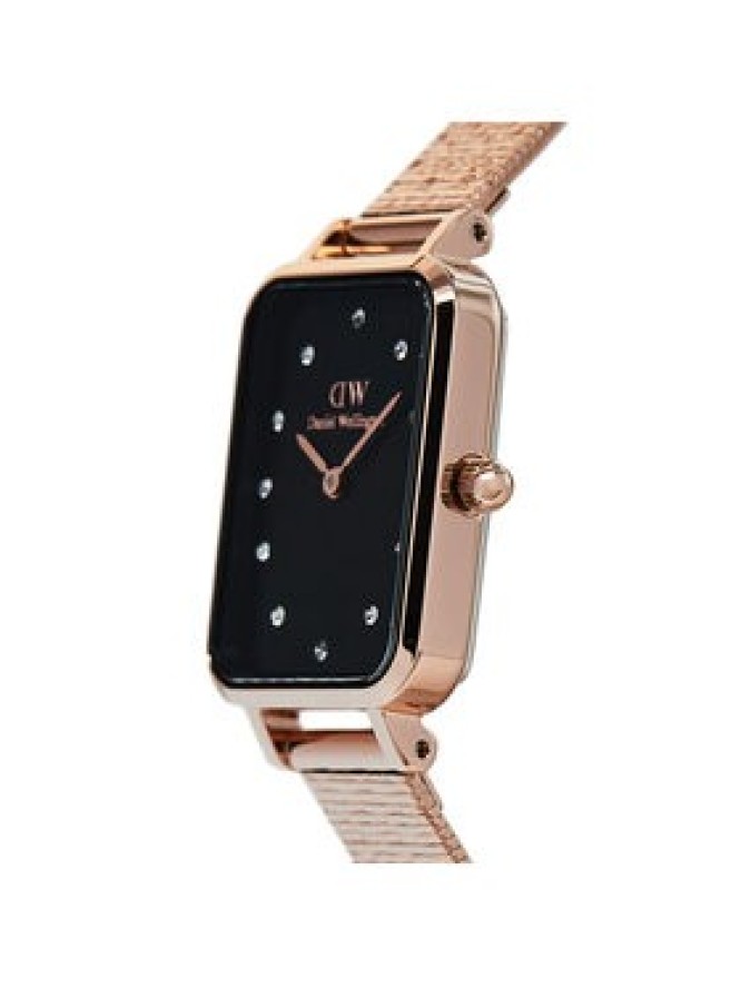 Daniel Wellington Zegarek Quadro Lumine Pressed Piano DW00100579 Złoty
