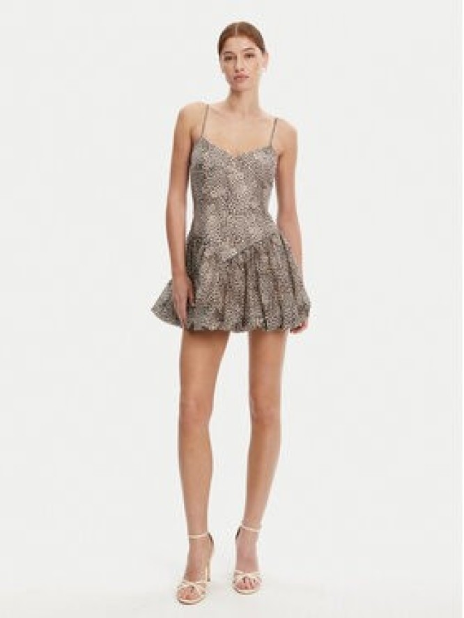 Bardot Sukienka koktajlowa 59794DB1 Brązowy Regular Fit