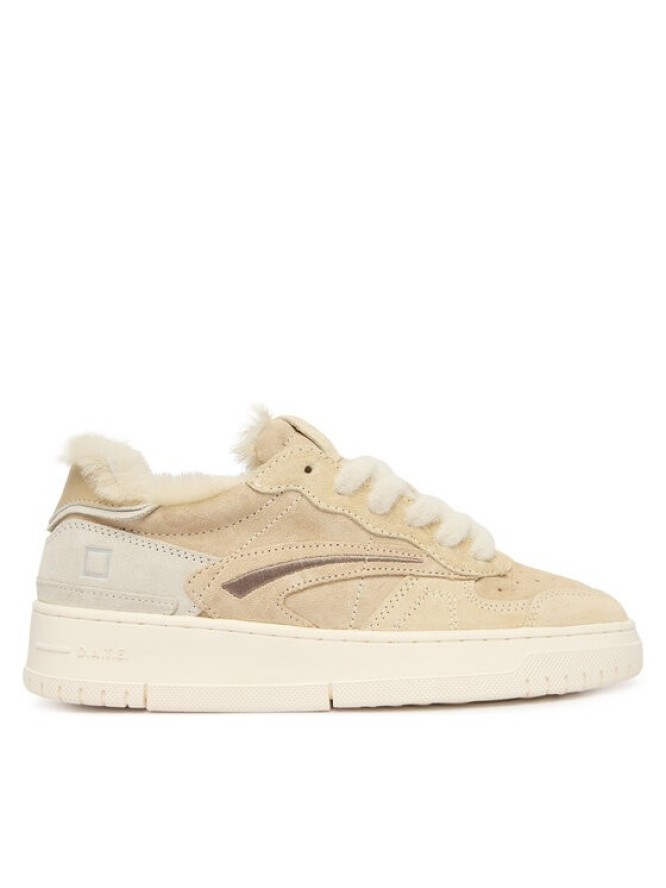 D.A.T.E. Sneakersy Torneo Pure Fur Mono W431-TPF-MN Beżowy