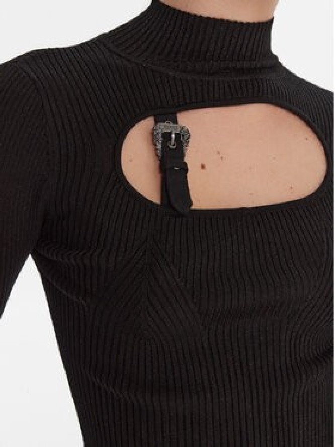 Versace Jeans Couture Golf 79HAFM16 CMH23 Czarny Slim Fit