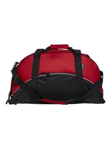 clique Sportbag czerwona z poliestru 600D z kieszenią na buty – red
