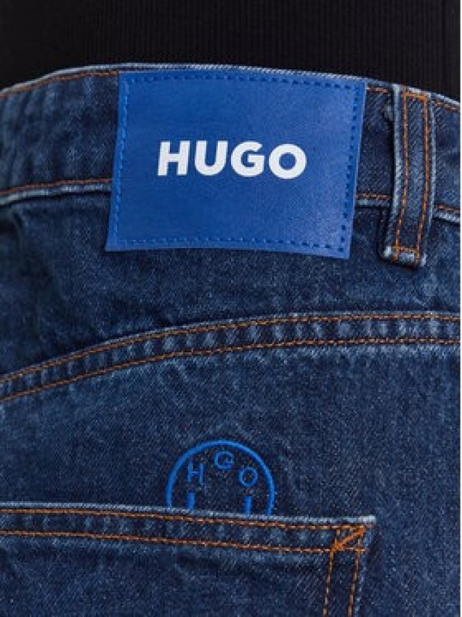 HUGO Jeansy Leni_B 50534157 Granatowy Loose Fit