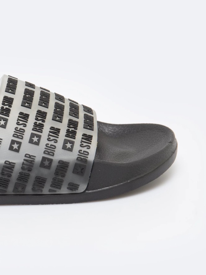 Klapki damskie plażowe czarne RR274A501 906