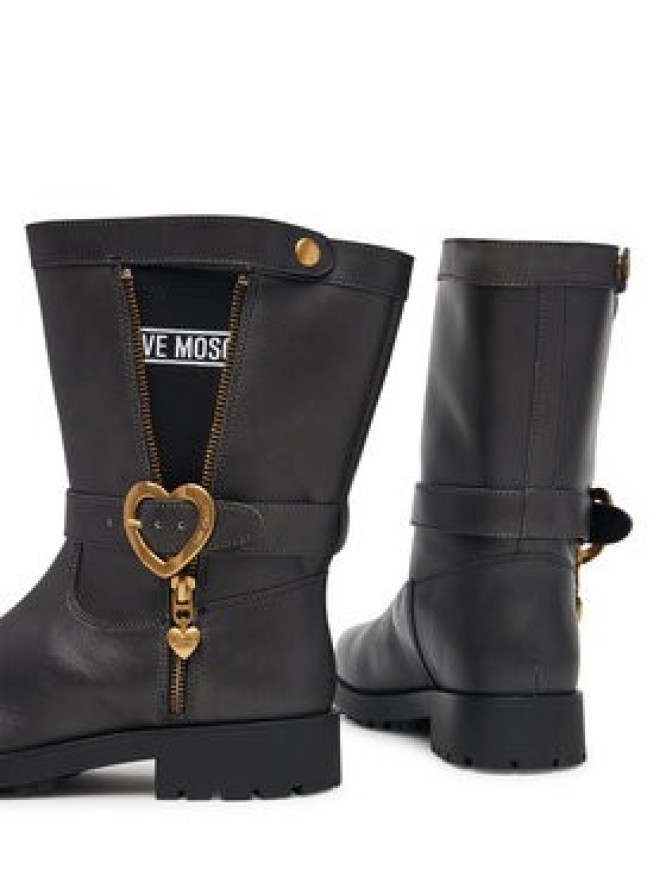 LOVE MOSCHINO Botki JA24174G0PIJ100A Czarny