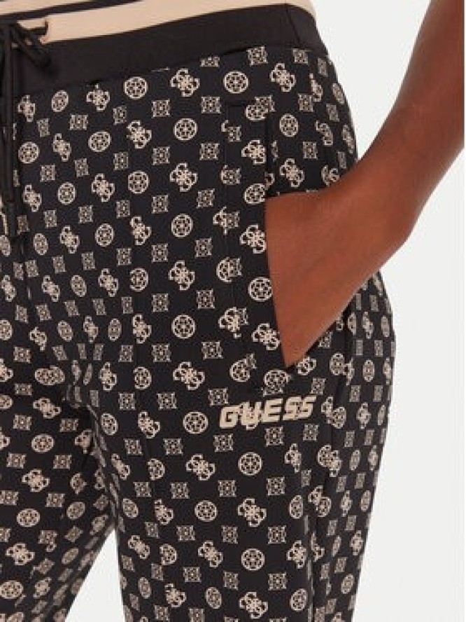 Guess Spodnie dresowe V5YB20 KB212 Czarny Regular Fit