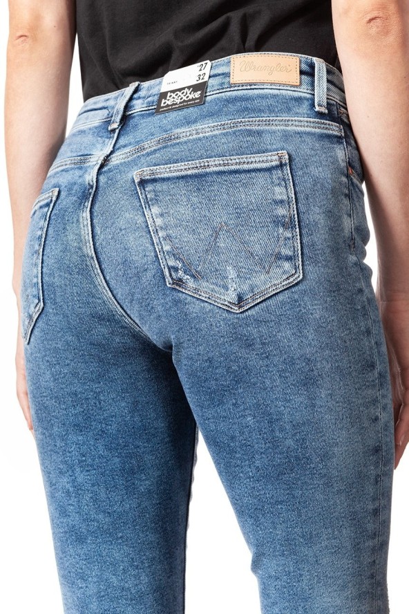 WRANGLER SKINNY WORN INDIGO W28KTX21P 112128339