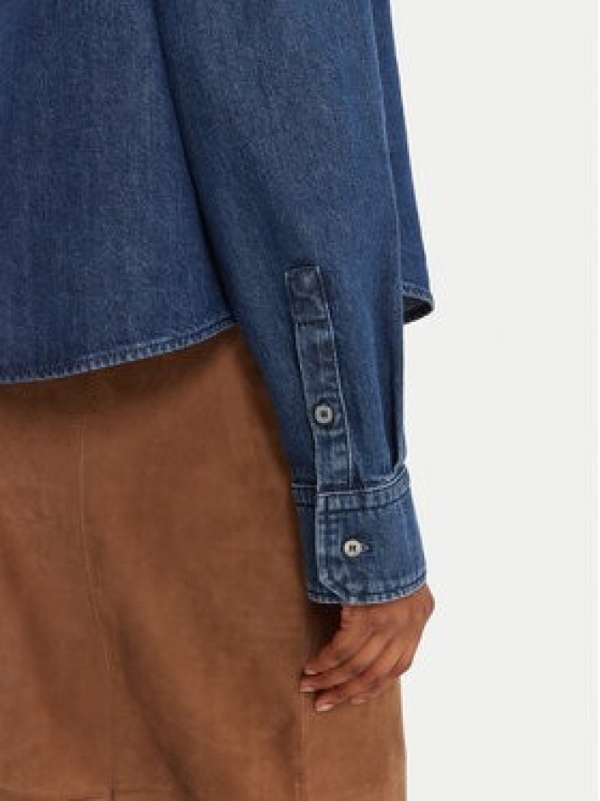 Weekend Max Mara Koszula jeansowa Obbia 2525116052 Niebieski Boxy Fit