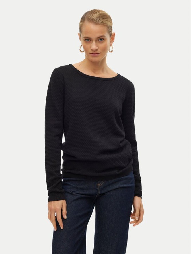 Vero Moda Sweter Care 10136644 Czarny Regular Fit