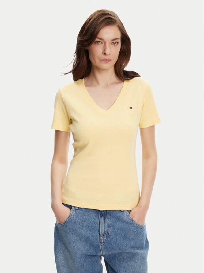 Tommy Hilfiger T-Shirt New Cody WW0WW40584 Żółty Slim Fit