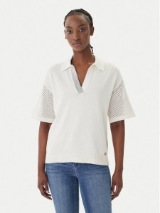 Liu Jo Sport Polo TA6110 MS71G Écru Regular Fit