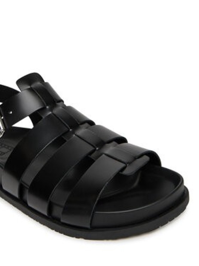 Tommy Jeans Sandały Tjw Fisherman Patent Sandal EN0EN02874 Czarny