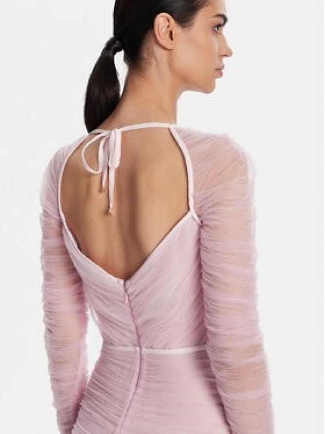 Elisabetta Franchi Sukienka koktajlowa AB68352E2 544 Różowy Slim Fit