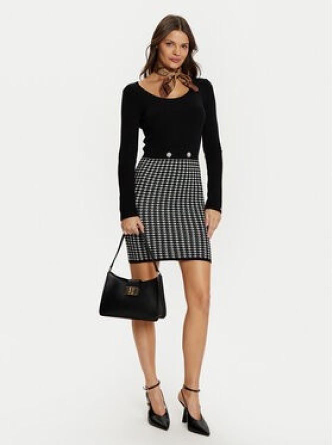 Guess Sukienka dzianinowa W5RK12 Z3KX0 Czarny Slim Fit