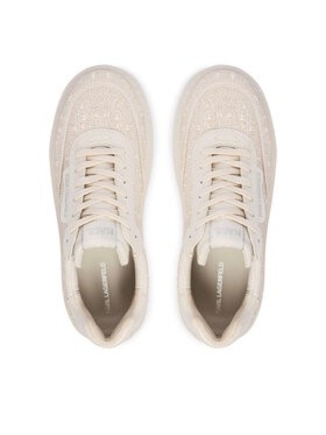 KARL LAGERFELD Sneakersy Anakapri KL63523 Kremowy