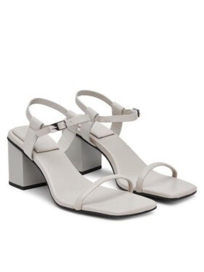 Calvin Klein Sandały Block Heel Sandal 75 Lth HW0HW02650 Szary