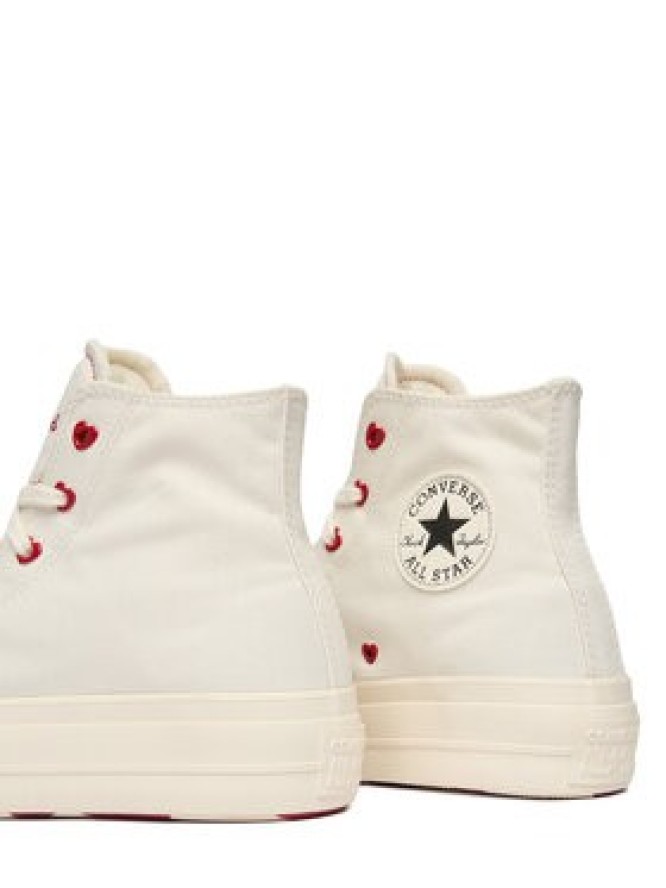 Converse Trampki Chuck Taylor All Star Lift Platform Hearts A19058C Biały